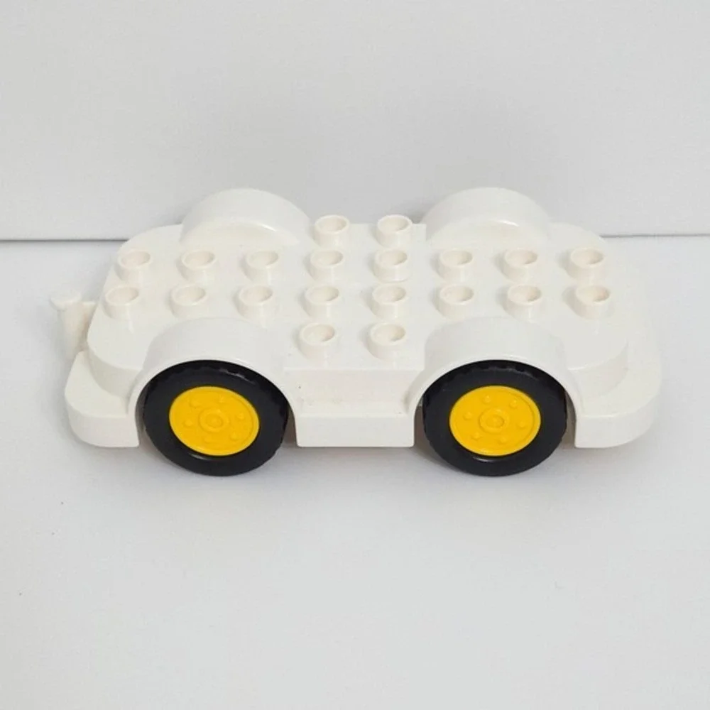 Lego Duplo Cars, Construction Worker Figures, and Building Blocks Lot Set